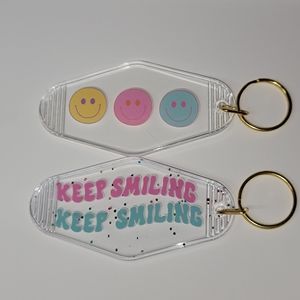 Motel keychains